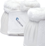 Shires Arma Overreach Fleece Bell Boots - Durable Gum Rubber with SupaFleece Trim and Double Velcro Black/Full - Image 11