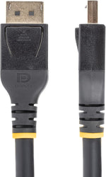 StarTech 33ft DP cord angled view highlighting gold-plated pins