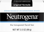 Neutrogena facial cleansing bar packaging and box