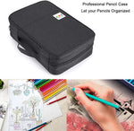 BTSKY multi layer colored pencil case exterior pocket