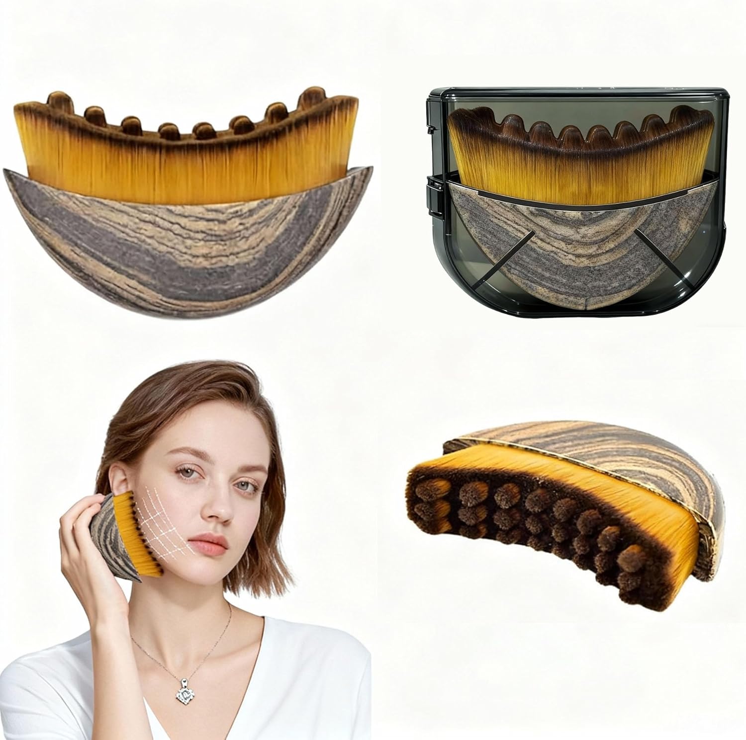 Antson Lymphatic Contour Face Brush front view premium imported facial sculpting massager India