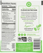Orgain Vanilla Bean vegan protein powder single travel size packet nutrition facts