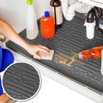 XTREME MATS Waterproof Undersink Mat (Beige 34" 1/4 x 22 1/4) 36 inch Cabinet Base Liner for Kitchen & Laundry Cabinets Catches Leaks Prevents Damage Flexible Sink Driptray - Image 10