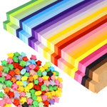 300 Sheets Luminous Origami Star Paper Strips 18 Different Styles | Lucky Colorful Decorative Star Paper Strips, DIY Hand Art Crafts Gift For Children And Adults - Image 9