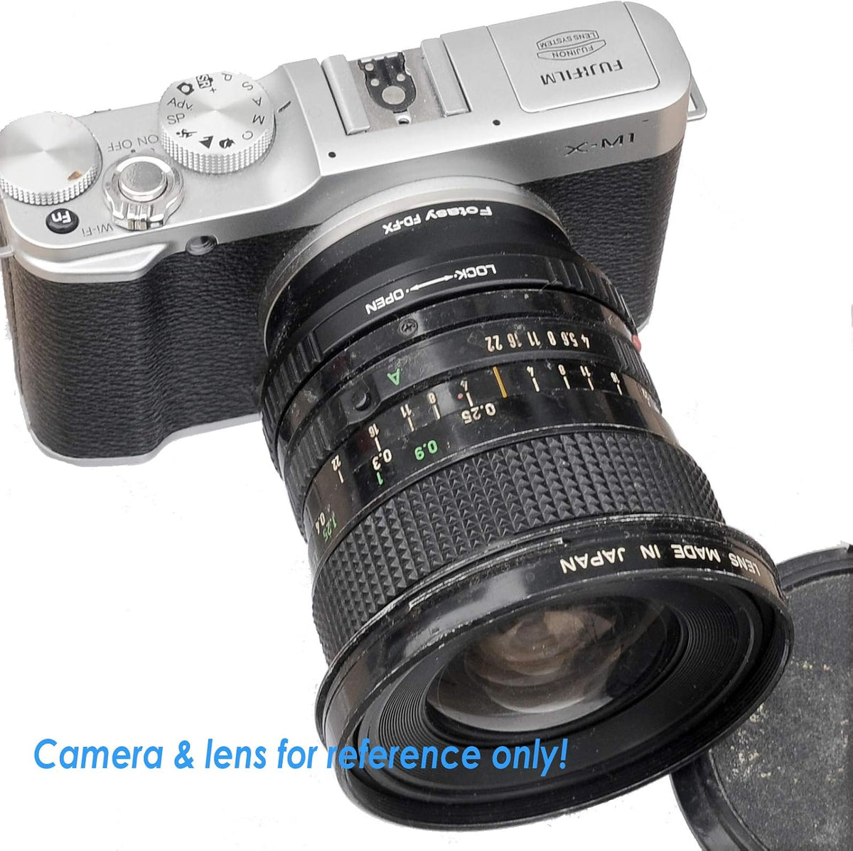 Fotasy Canon FD to Fujifilm X mount adapter side angle view