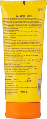 Amway Attitude Sun Screen Cream flip top cap and texture
