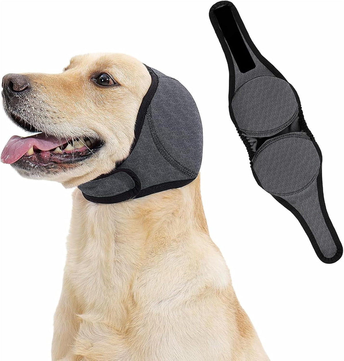 Umvowuxa grey dog ear covers for grooming and bath