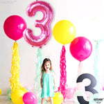 KatchOn 40 inch pink numeral 3 party supply