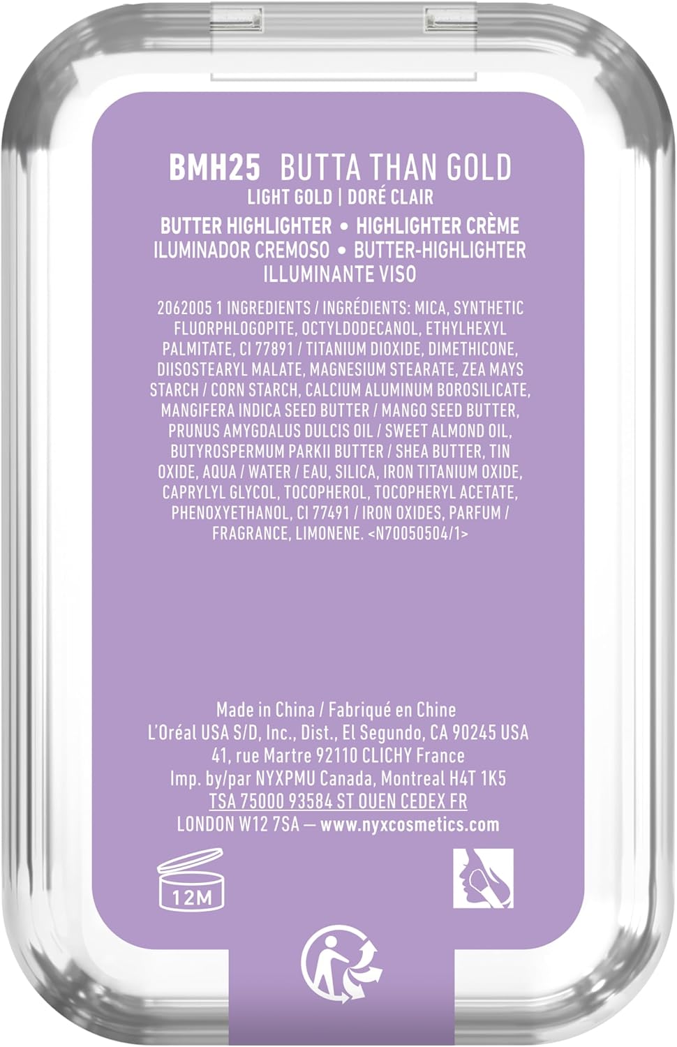 NYX PROFESSIONAL MAKEUP Buttermelt Highlighter, Powder Highlighter Makeup, With Up to 12H Wear and High Impact Glow - 25 Butta Than Gold (Light Gold) - Image 12