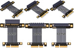Adtlink PCIe x4 riser card ribbon cable flexible layout view