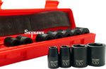 Cal-Hawk 12 piece socket set in molded plastic case