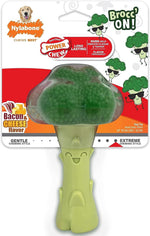 Nylabone Power Chew Broccoli Dog Chew Toy, Bacon & Cheese Flavor, Large | Durable dog toys for aggressive chewers, long lasting, discourages destructive chewing, for dogs up to 50 lbs - Image 13