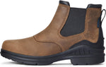 Ariat Barnyard Twin Gore II waterproof boot top view showing toe shape and collar