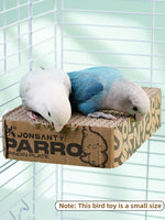 Shredder toy for cockatiels and lovebirds to prevent boredom.