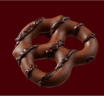 Hershey's milk chocolate and dark chocolate coated pretzel texture