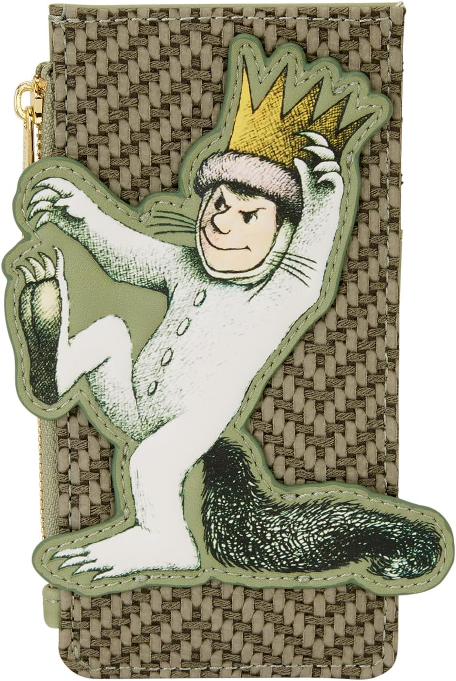 Loungefly Warner Bros Where The Wild Things Are Large Card Holder front view featuring Max applique.