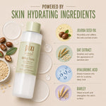 Close up of Pixi Milky Tonic branding and product size