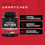 Unmatched Intra Workout Powder | Carbohydrate, Electrolyte, L-Glutamine, & Vegan EAA Mix | for Hydration & Endurance | Natural Flavors & Sweeteners | 20 Servings (Lemon Drop) - Image 4