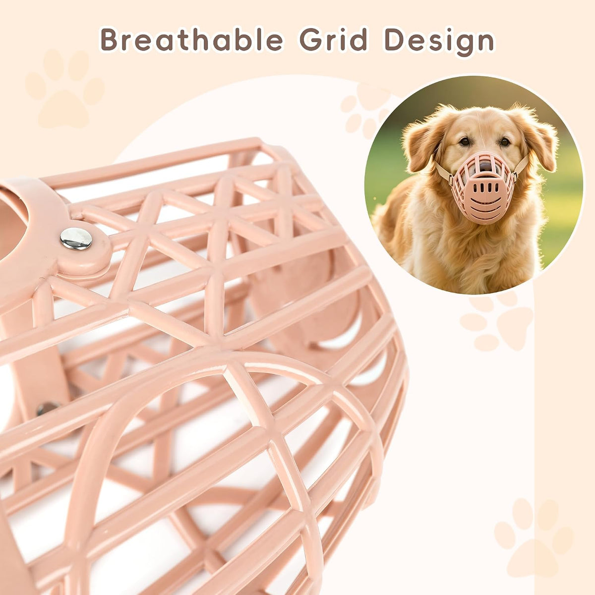 Beikalone dog muzzle 7pcs set assorted sizes displayed
