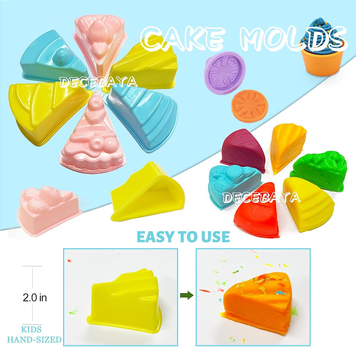 Decebaya creative arts and crafts tools in storage container