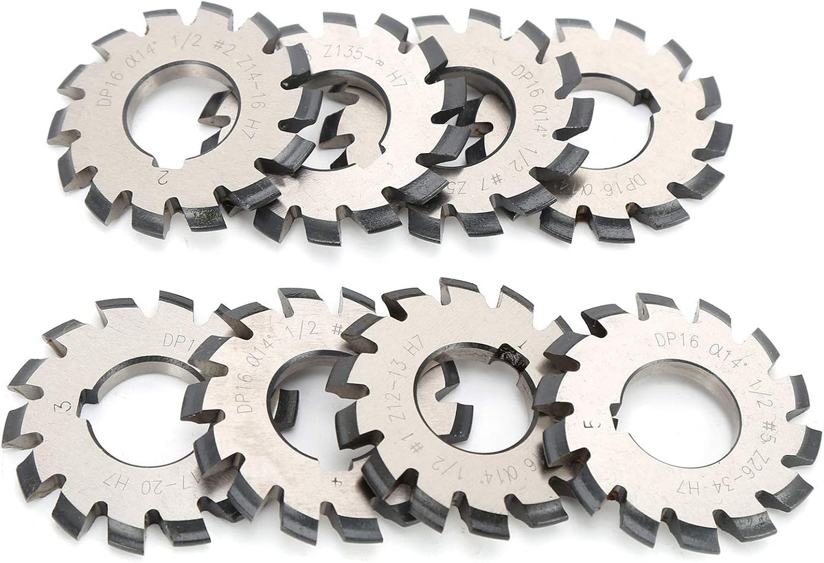 Hilitand involute gear milling cutter front view. Cutting tool.