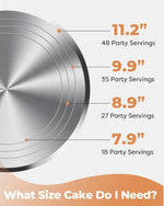 Kootek revolving cake stand with guide lines
