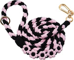 Handmade 5ft Braided Cotton Dog Leash with Unique Floral Handle, Durable and Stylish, Ideal for Small to Large Dogs,Rainbow Mix - Image 15