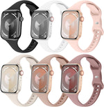 Eilesuny 6 pack slim thin bands for Apple Watch front view