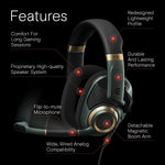 EPOS H6Pro open acoustic gaming headset side profile with headband