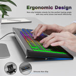 MOWUX USB keyboard connector cable highlighting plug-and-play setup