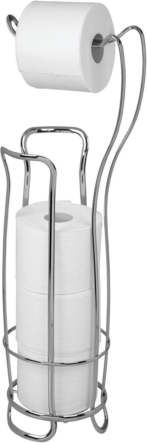 InterDesign Axis Bathroom Steel Toilet Paper Holder, Chrome - Image 1