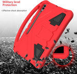 UUcovers red EVA case shown with child holding the non-slip handle