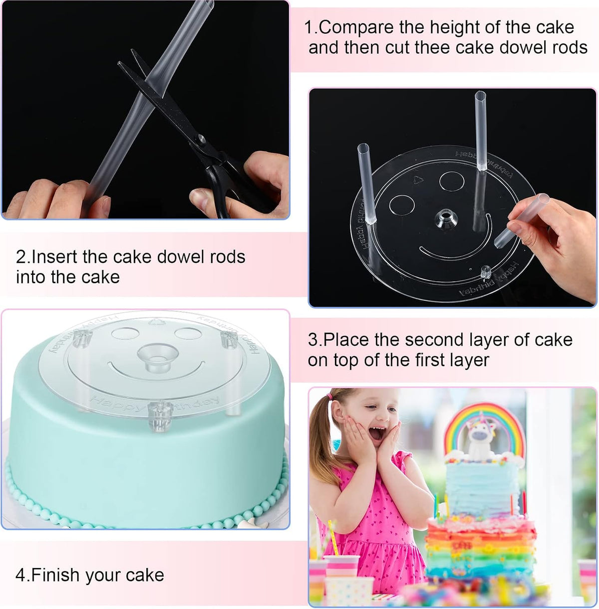 Marsui plastic cake separator plates in various sizes