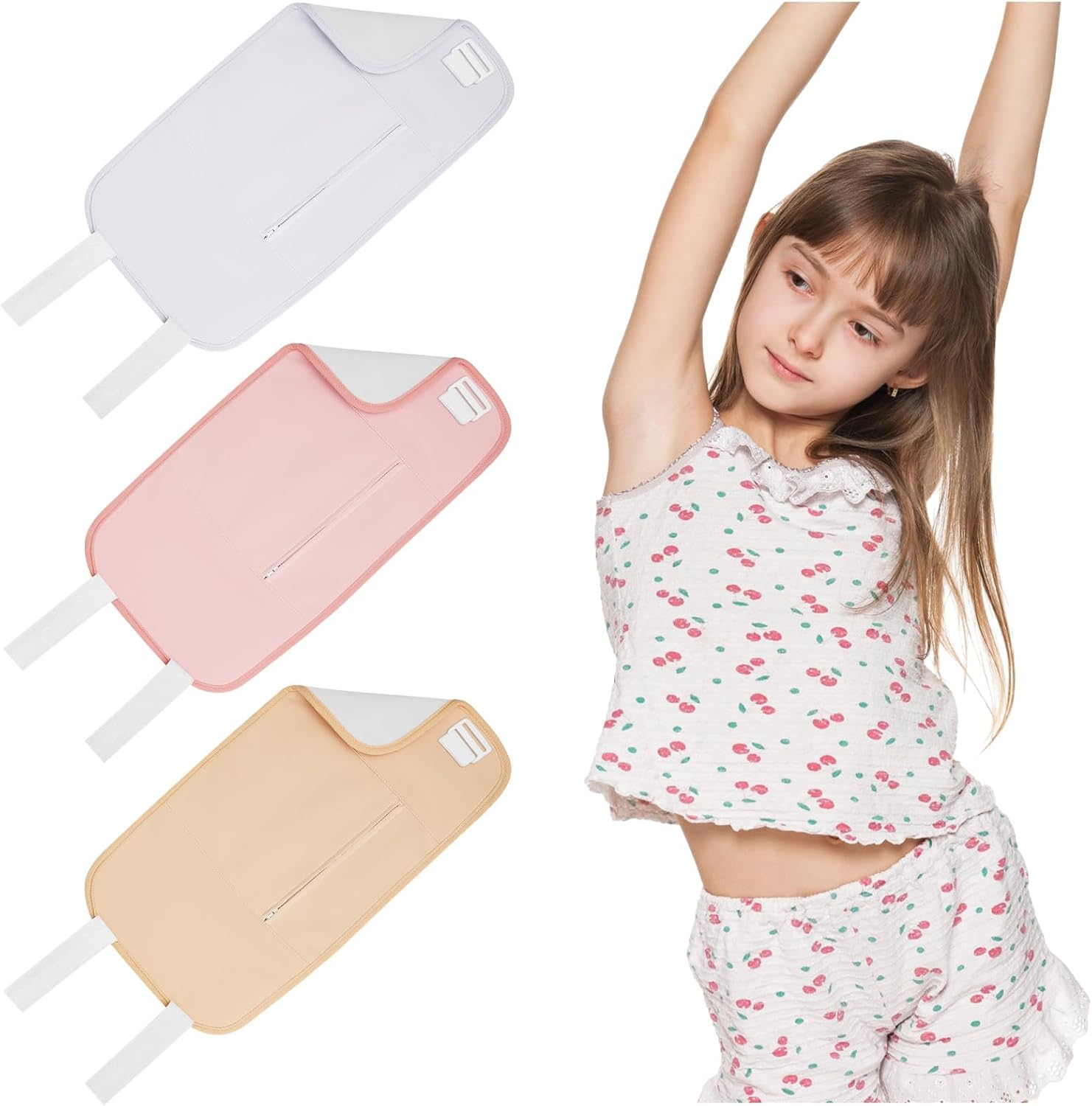 Preboun 3 Pieces Organic Castor Oil Pack Wrap set for children