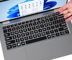 Large Print Keyboard Cover for Dell Latitude 7420 7430 7440 7450 7410 14", Latitude 3440 3450 5450 5440 5420 5430 5431, Latitude 9420 9430 14, Latitude 9510 9520 7520 15" Laptop -Black - Image 1