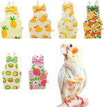 FAURAPMNG reusable bird diapers front view pack of six
