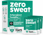 ZeroSweat Antiperspirant Wipes front view clinical treatment