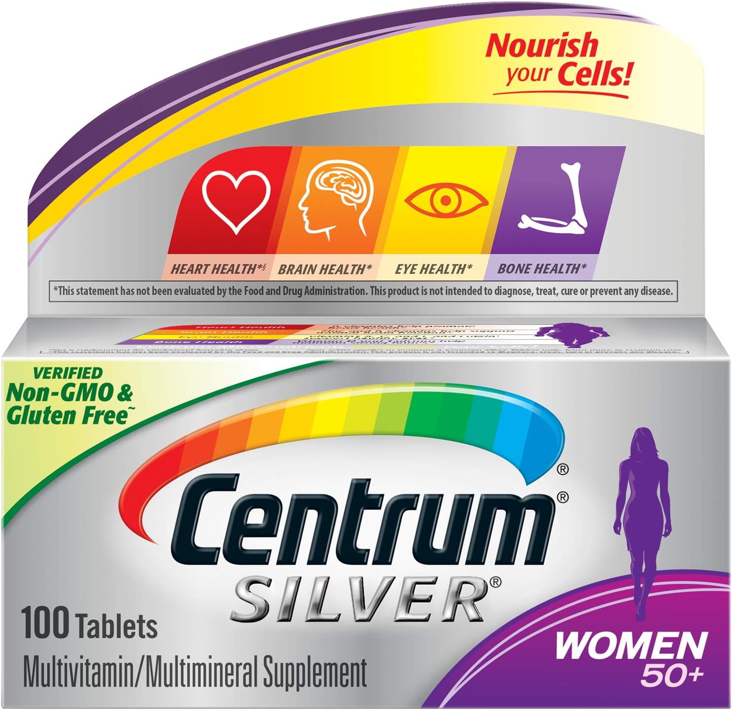 Centrum Silver Women Multivitamin/Multimineral Supplement (100-Count Tablets) - Image 1