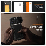 VRS Design Damda Glide DuoGuard iPhone 16 Pro Max case back view with camo navy finish