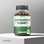 Vegan supergreens gummies supplement facts panel