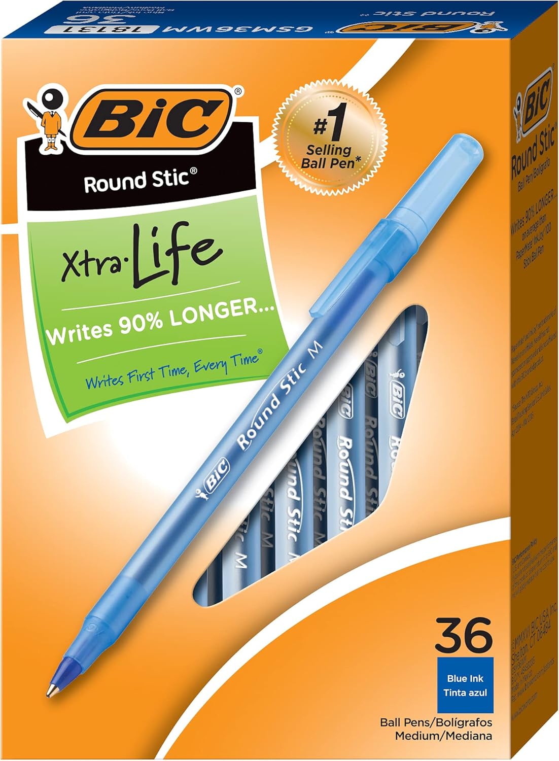 BIC Round Stic pens ready for office use