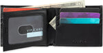 Levi's RFID blocking wallet angled view showing stitched edges