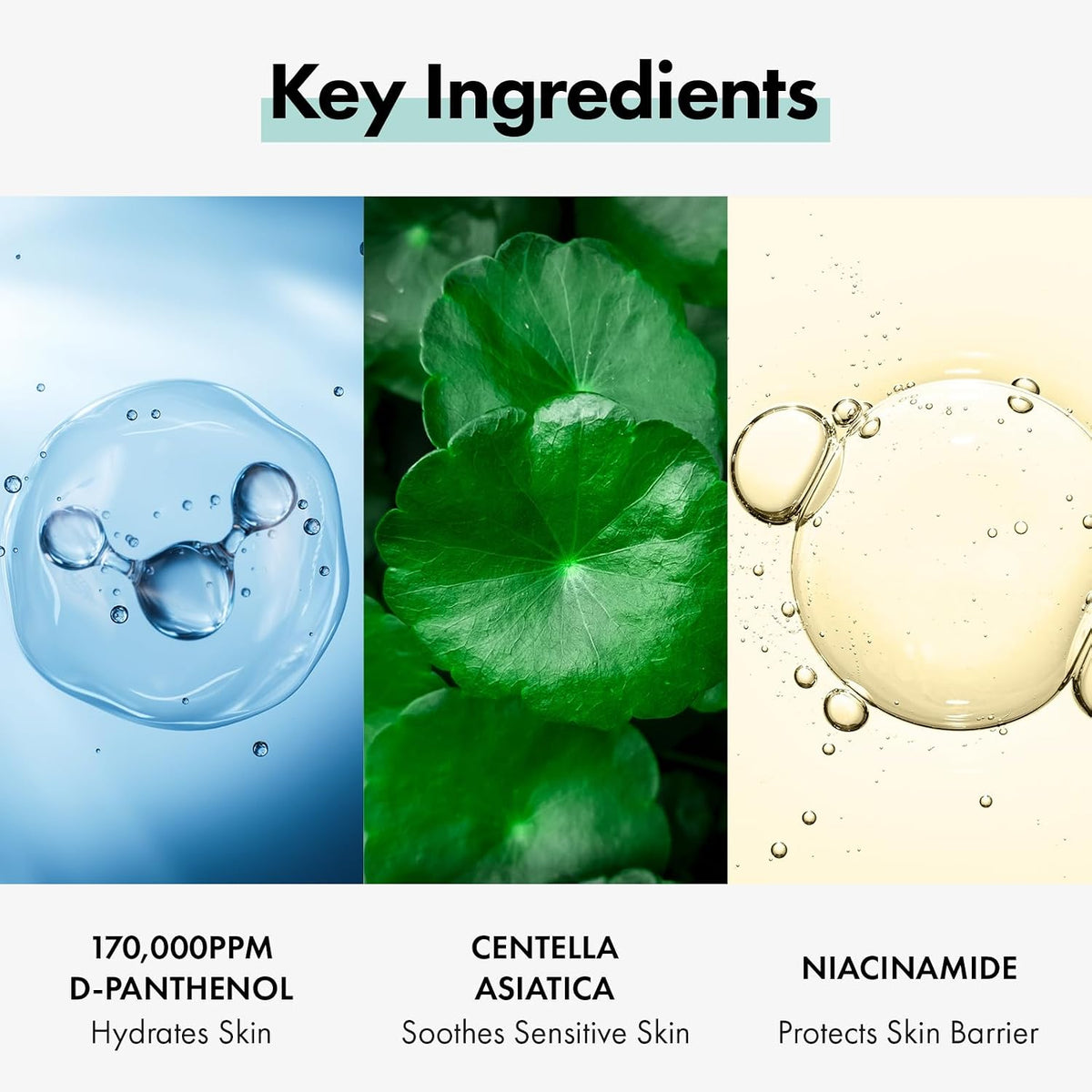 Authentic TOSOWOONG Dexpanthenol Cream packaging highlighting ingredients