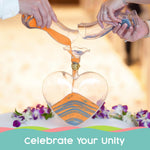 Decorative glass vase filler arrangement