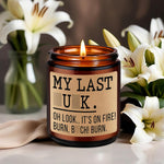 Fairys Gift soy wax candle top view