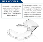 Freeboy KN1PS pouring cover showing integrated ingredient chute