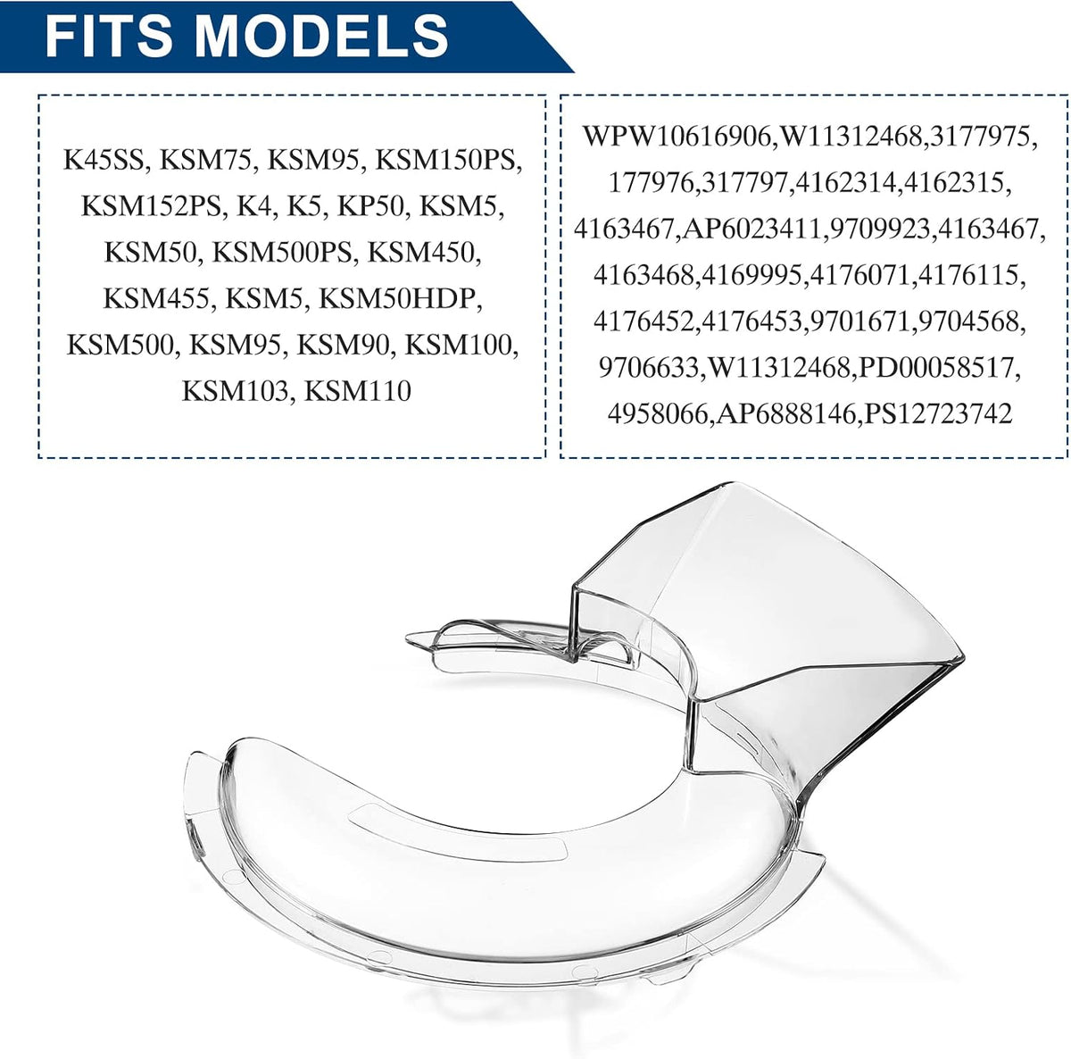 Freeboy KN1PS pouring cover showing integrated ingredient chute