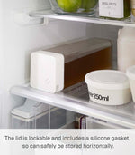 Yamazaki white plastic water container spout detail