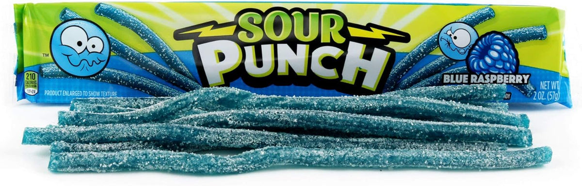 American Licorice Company Sour Punch Straws bulk display caddy pack of twenty four trays