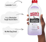Authentic USA imported dog de-skunking shampoo back label instructions